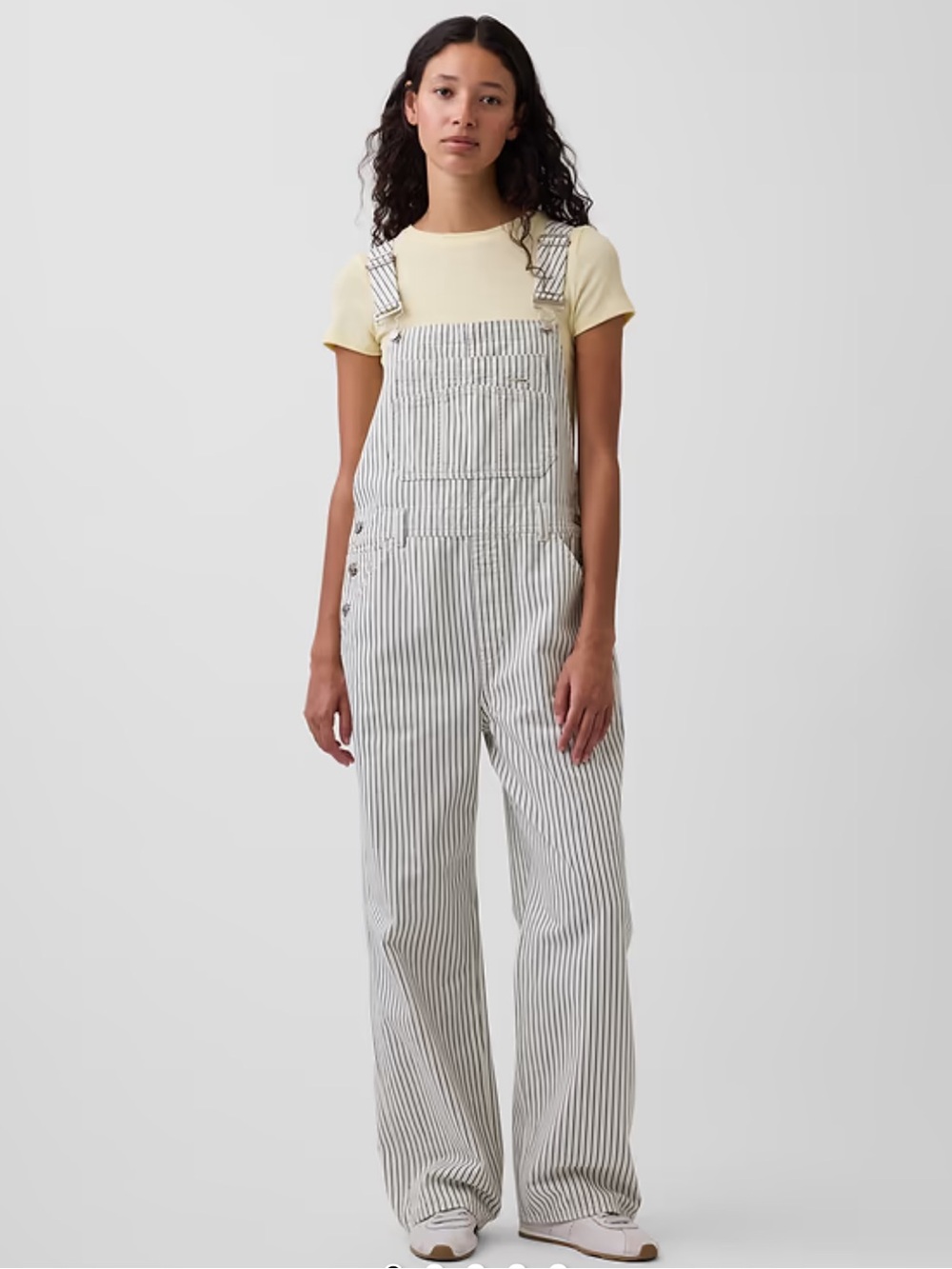 GAP Relaxed Denim Stripe Overalls NWT